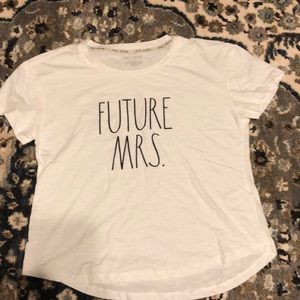 Worn once! Future Mrs from Rae Dunn engagement shirt , L